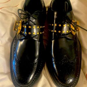 100% Authentic Versace Embellished Buckled Oxford
